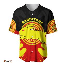 Rabbitohs Indigenous Baseball Jersey Shirt Style Aboriginal Flag