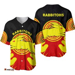 Rabbitohs Indigenous Baseball Jersey Shirt Style Aboriginal Flag