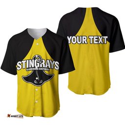 Custom Personalised Dandenong Stingrays AFL Draft Baseball Jersey Shirt