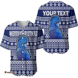 Custom Personalised Australian Cockatoo Christmas Vibe With Aboriginal Dot Painting Style Baseball Jersey Shirt