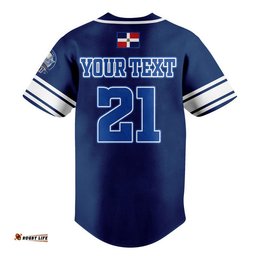Custom Personalised Dominican Tigres del Licey Baseball Jersey Shirt Authentic No3