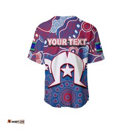Custom Personalised Bulldogs Australian Football Torres Strait Islanders Mix Aboriginal Baseball Jersey Shirt
