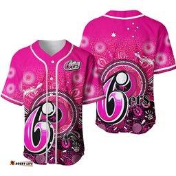 Sydney Sixers Baseball Jersey Shirt Aboriginal Australia Cricket Champion Ver.02