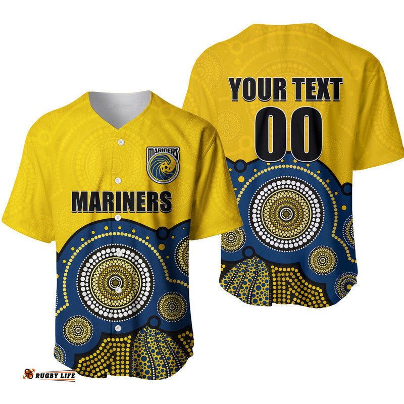 Custom Personalised And Number Mariners Football Baseball Jersey Shirt Aboriginal