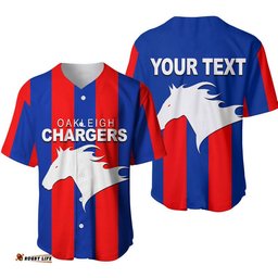 Custom Personalised Eastern Ranges AFL Draft Baseball Jersey Shirt