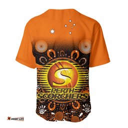 Perth Scorchers Baseball Jersey Shirt Aboriginal Sunshine