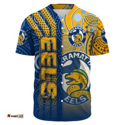 Clothing Parramatta Eels Sporty Style Baseball Jersey Shirts