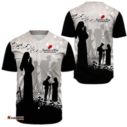 Anzac Day Sisters of War The Unsung Heroes Baseball Jersey Shirt