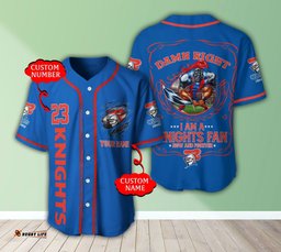 Newcastle Knights NRL 3D Personalized Baseball Jersey Shirt Damn Right