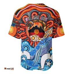 Aboriginal And Torres Strait Islands Baseball Jersey Shirt We Are One