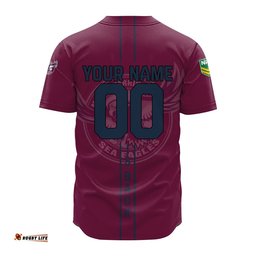 Manly Warringah Sea Eagles Baseball Jersey Shirt Personalized Rugby For Fan NRL