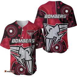 Essendon Football Aboriginal Bombers Baseball Jersey Shirt