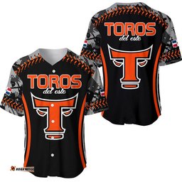 Dominican Toros De Este Baseball Stitches Baseball Jersey Shirt Black 09