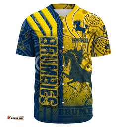 Clothing Brumbies Sporty Style Baseball Jersey Shirts