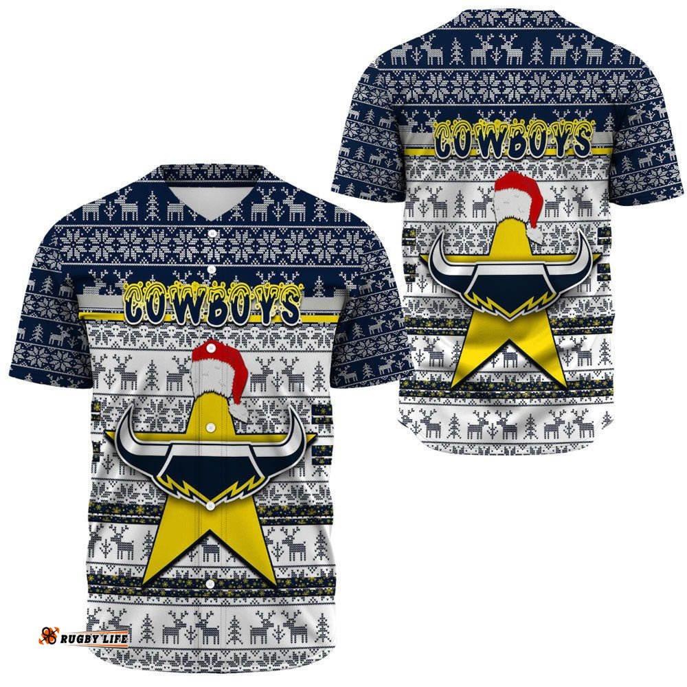 Custom Clothing North Queensland Cowboys Aboriginal Tattoo Baseball Jersey Shirts
