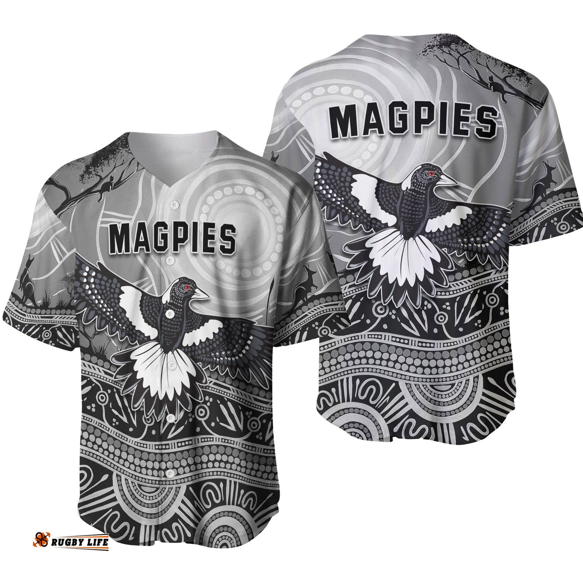 Magpies Lovers Baseball Jersey Shirt New Life