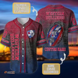 Western Bulldogs 3D Personalized Baseball Jersey Shirt AFL