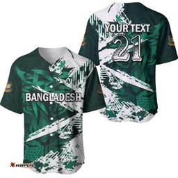 Custom Personalised Bangladesh Cricket Team Baseball Jersey Shirt Special Bangla Tigers