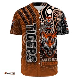 Clothing West Tigers Sporty Style Baseball Jersey Shirts