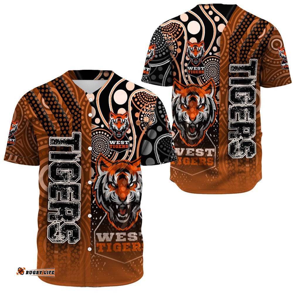 Clothing West Tigers Sporty Style Baseball Jersey Shirts