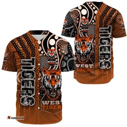 Clothing West Tigers Sporty Style Baseball Jersey Shirts