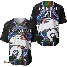 Custom Personalised NAIDOC Week For Our Elders Baseball Jersey Shirt Rabbitoths Indigenous