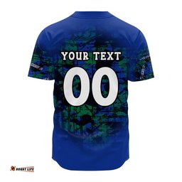 New Zealand Warriors Baseball Jersey Shirt Camouflage Vintage NRL