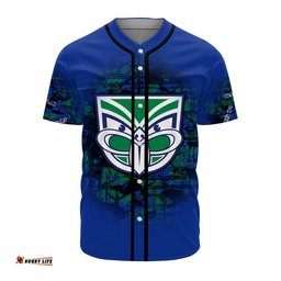 New Zealand Warriors Baseball Jersey Shirt Camouflage Vintage NRL