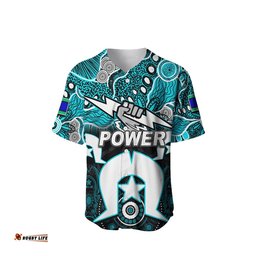 Custom Personalised Power Australian Football Torres Strait Islanders Mix Aboriginal Baseball Jersey Shirt