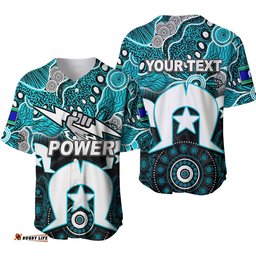 Custom Personalised Power Australian Football Torres Strait Islanders Mix Aboriginal Baseball Jersey Shirt