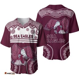 Sea Eagles Indigenous Baseball Jersey Shirt Manly Forever