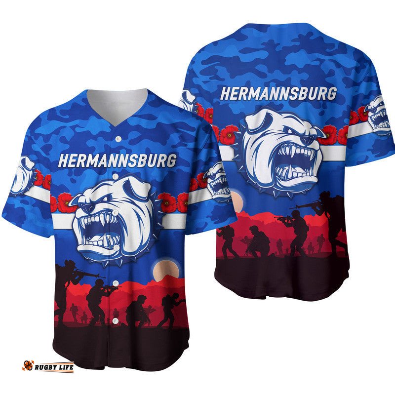 Hermannsburg Western Aranda Bulldogs Football Club ANZAC Baseball Jersey Shirt Simple Style