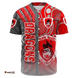 Clothing St. George Illawarra Dragons Sporty Style Baseball Jersey Shirts