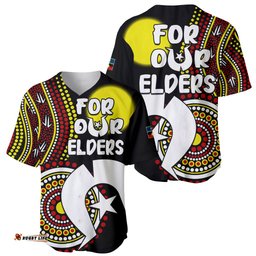 NAIDOC Week Baseball Jersey Shirt For Our Elders Artsy Style 06