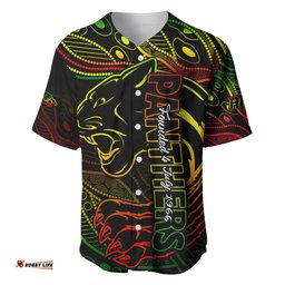 Panthers NRL Baseball Jersey Shirt Aboriginal Founded 1966 08