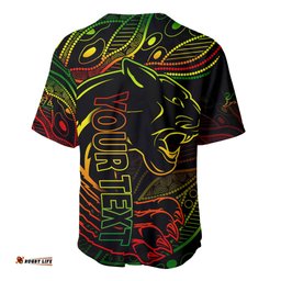 Panthers NRL Baseball Jersey Shirt Aboriginal Founded 1966 08