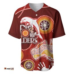 Personalised NAIDOC Week NRL Dolphins For Our Elders Baseball Jersey Shirt