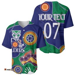 Personalised NAIDOC Week NRL NZ Warriors For Our Elders Baseball Jersey Shirt