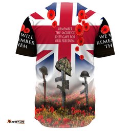 Remember The Sacrifice They Gave For Out Freedom Baseball Jersey Shirt