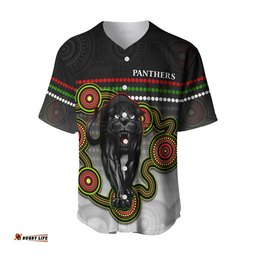 Panthers Indigenous Baseball Jersey Shirt Version White Alternate