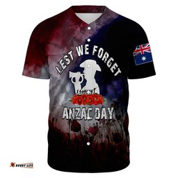 Anzac Day The Australian Army Baseball Jersey Shirt