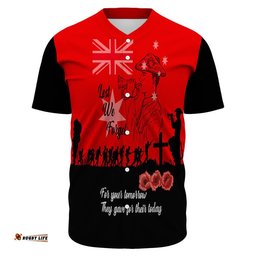 Lest We Forget For Those Who Leave Never To Return Baseball Jersey Shirt