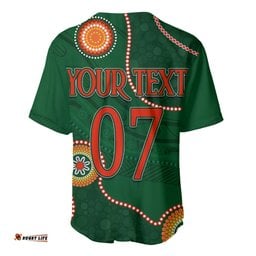 Personalised NAIDOC Week NRL Rabbitohs For Our Elders Baseball Jersey Shirt