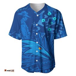 AFL ANZAC Adelaide Crows Baseball Jersey Shirt Camouflage