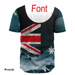 Australia Anzac Day Soldier Remembrance Baseball Jersey Shirt