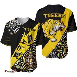 Richmond Indigenous Baseball Jersey Shirt Tigers Football