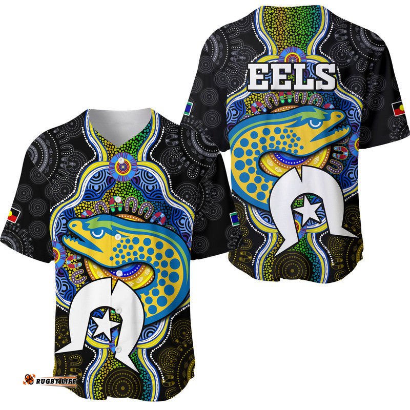 Eels Rugby NAIDOC Week Baseball Jersey Shirt Indigenous