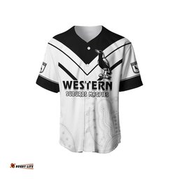 Custom Personalised The Magpies Indigenous Baseball Jersey Shirt 1908 Western Suburbs