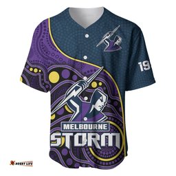 Custom Text And Number Storm Rugby Baseball Jersey Shirt Est 1997 Indigenous Art 04