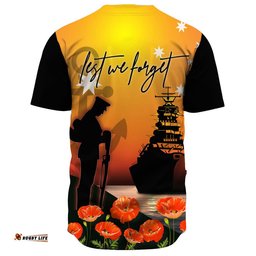 Anzac Day Navy Soldier Baseball Jersey Shirt